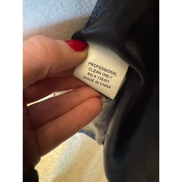 Belle Fare Kleve Puffer Coat Rabbit Fur Goose Down Stadium Coat Size S - Picture 13 of 13